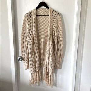 ONEILL Beige Open-Knit Women's Sweater